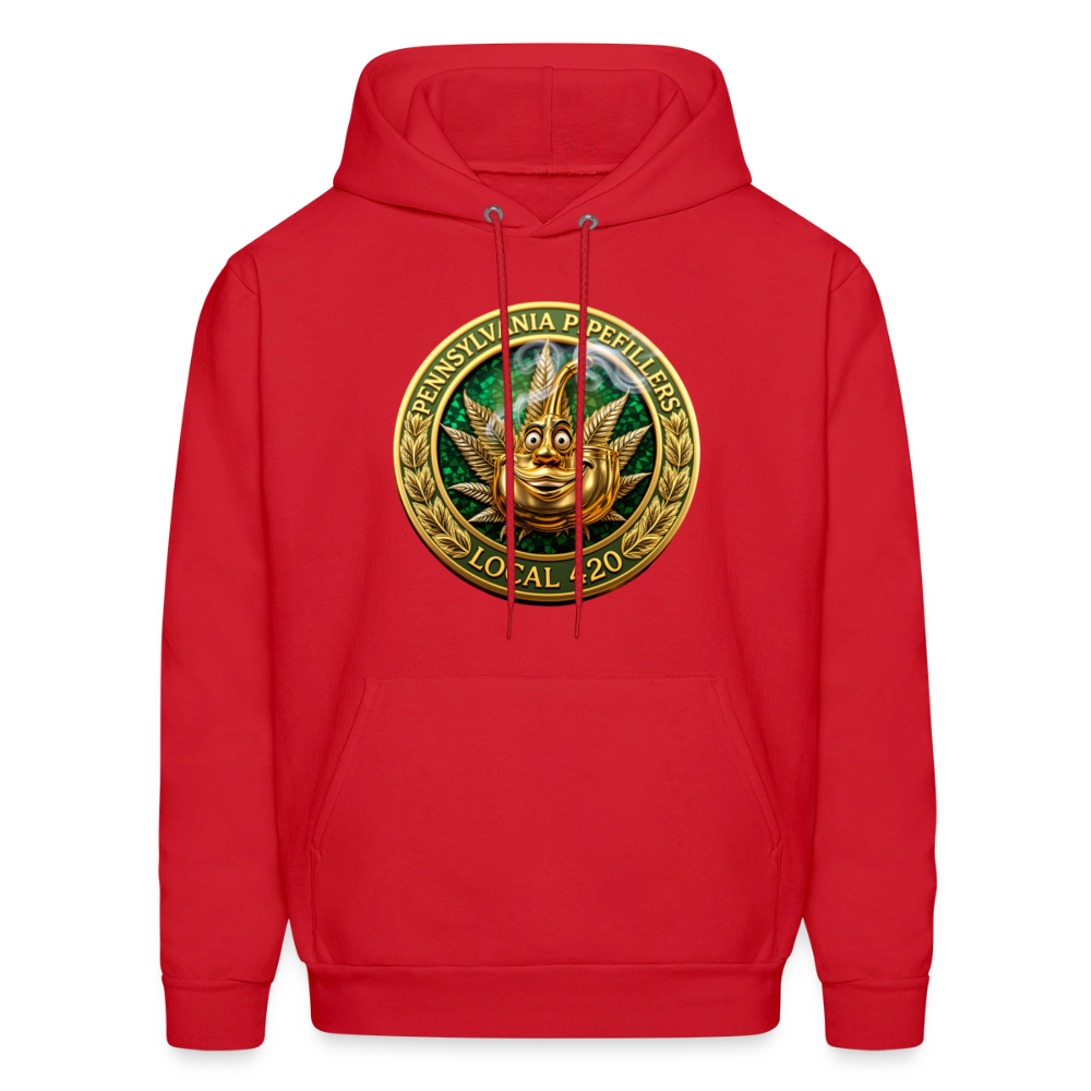 PENNSYLVANIA  PIPEFILLERS LOCAL 420 Men's Hoodie - red