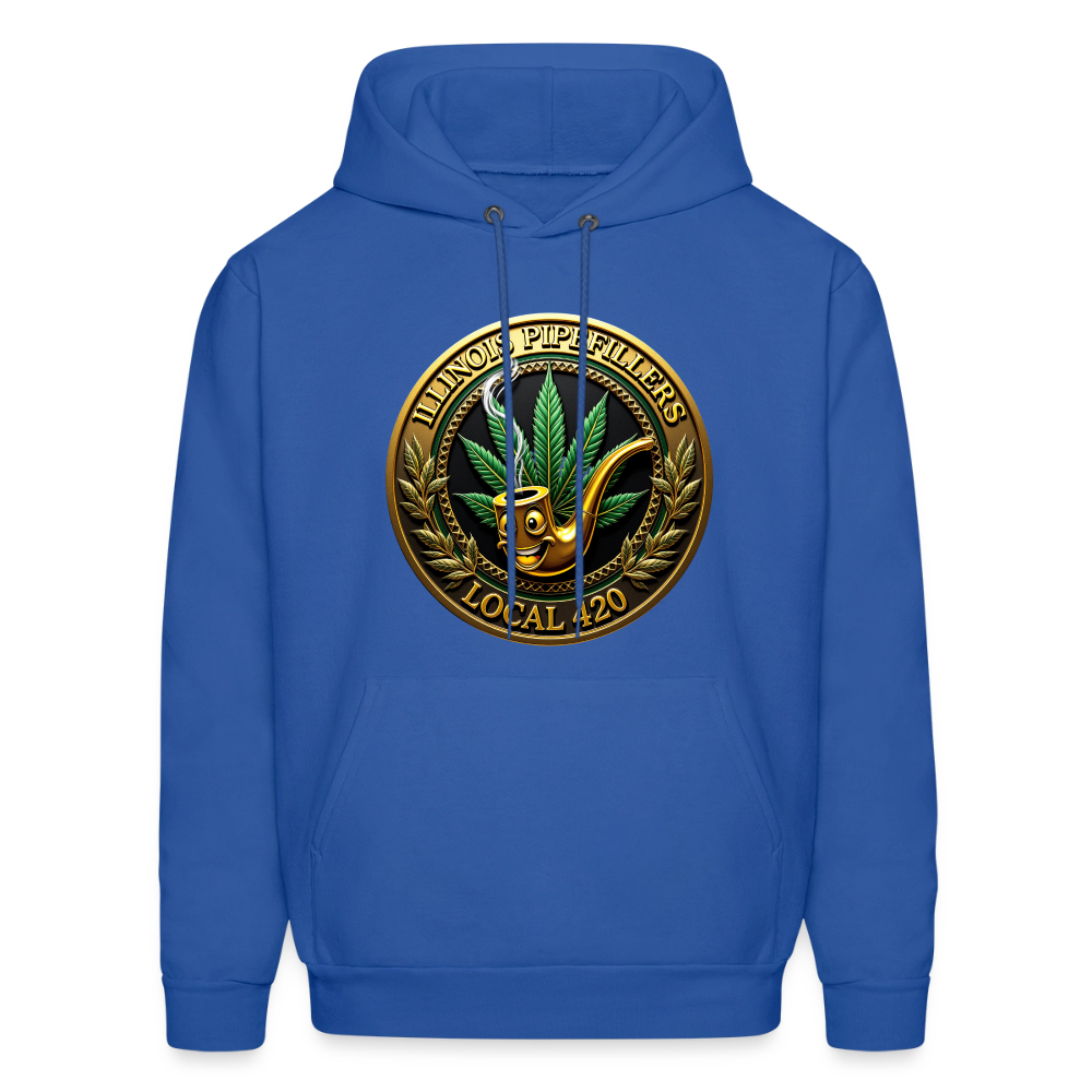 ILLINOIS PIPEFILLERS LOCAL 420  Men's Hoodie - royal blue