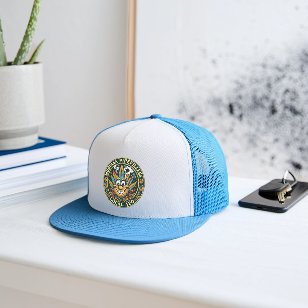 MONTANA PIPEFILLERS LOCAL 420 Trucker Hat - white/blue