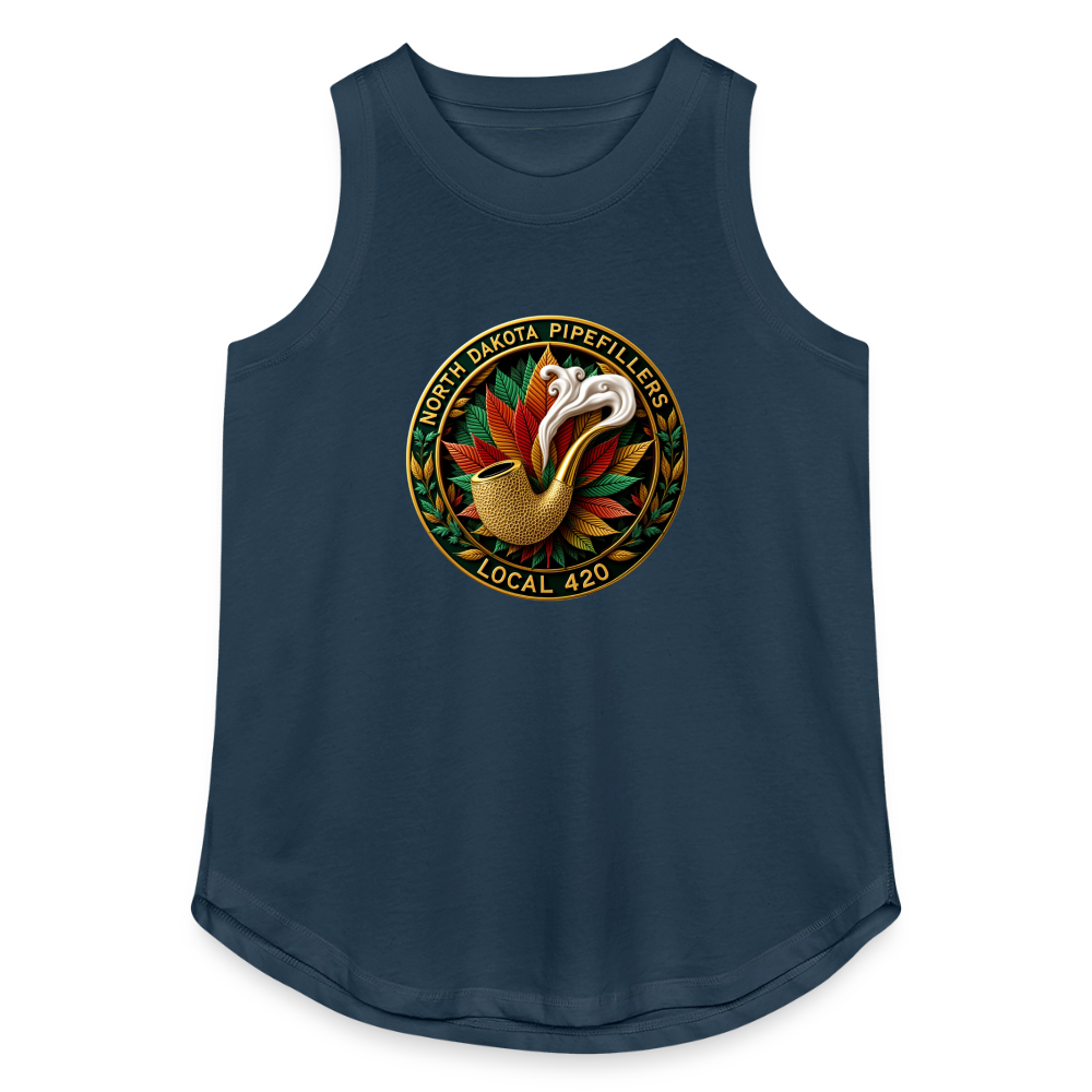 NORTH DAKOTA PIPEFILLERS LOCAL420 Women's Relaxed Tank Top - denim