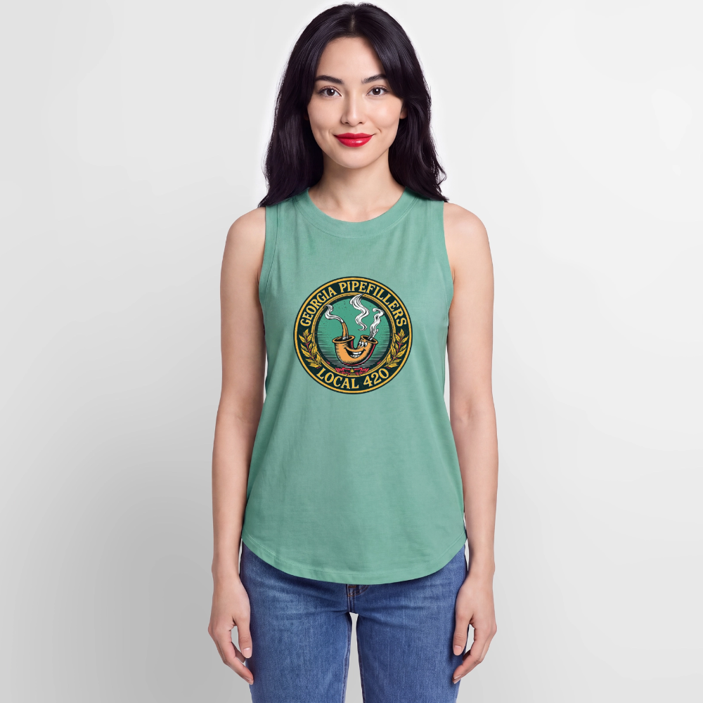 GEORGIA PIPEFILLERS LOCAL 420 Women's Relaxed Tank Top - saltwater