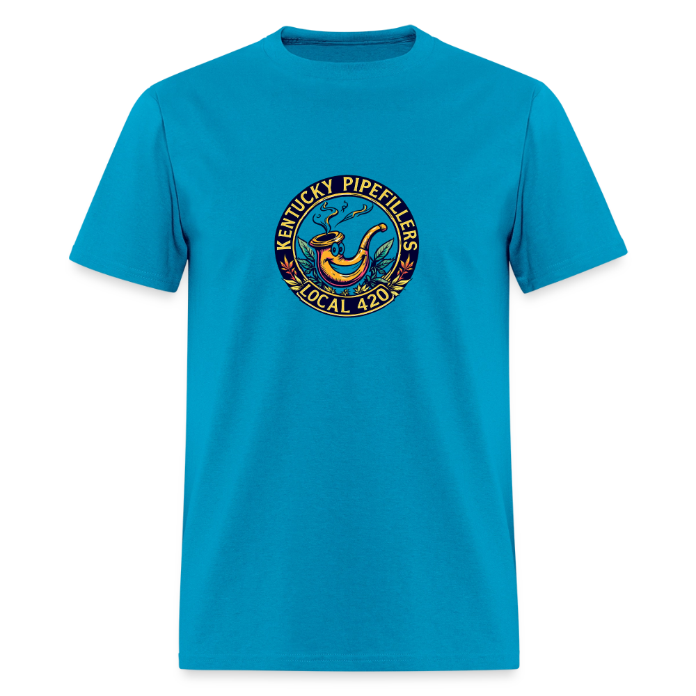 KENTUCKY PIPEFILLERS LOCAL 420 Men's T-Shirt - turquoise