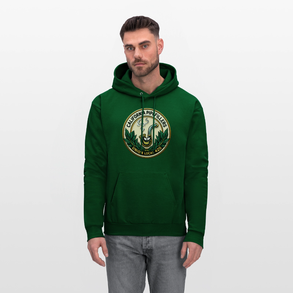 CALIFORNIA PIPEFILLERS UNION LOCAL 420 Men's Hoodie - forest green