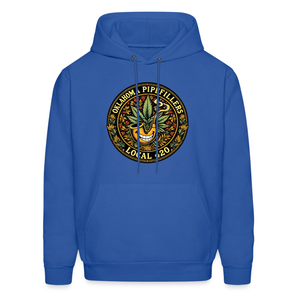 OKLAHOMA PIPEFILLERS LOCAL 420  F/B DESIGNS Men's Hoodie - royal blue