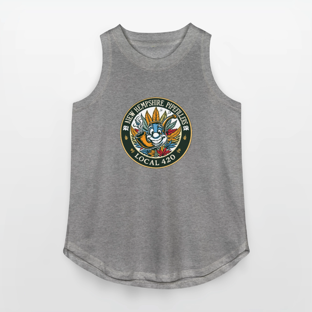 NEW HEMPSHIRE PIPEFILLERS LOCAL 420 Women's Relaxed Tank Top - granite heather 