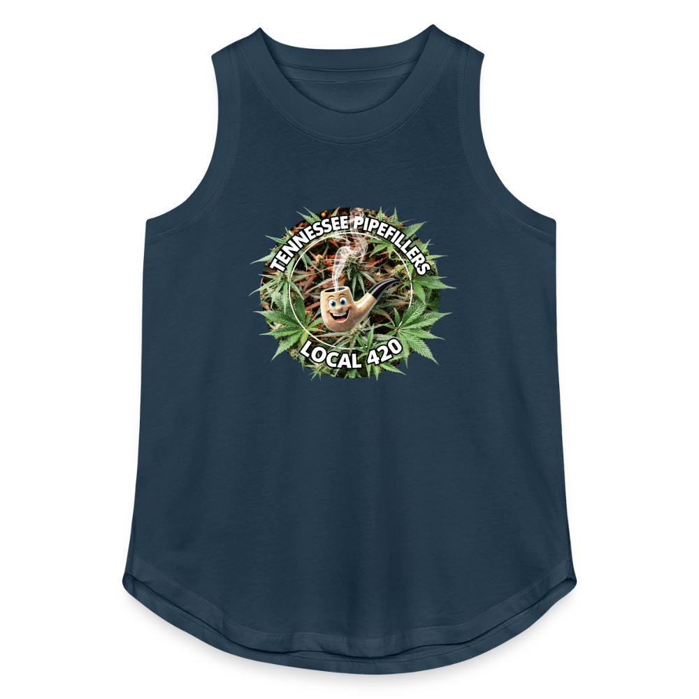 TENNESSEE PIPEFILLERS LOCAL 420 Women's Relaxed Tank Top - denim