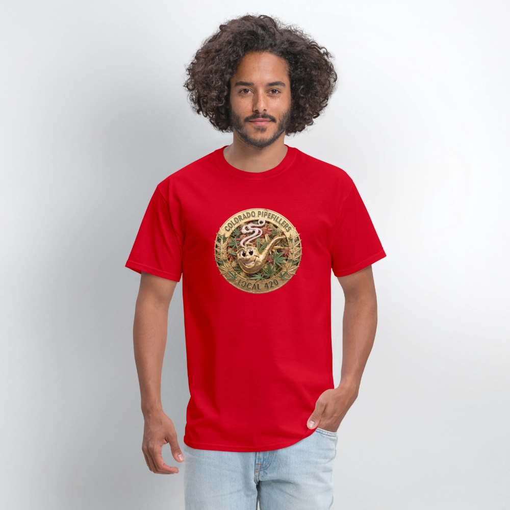 COLORADO PIPEFILLERS LOCAL 420 Men's T-Shirt - red
