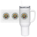 ARKANSAS PIPEFILLERS LOCAL 420 40oz Stainless Steel Travel Tumbler - white
