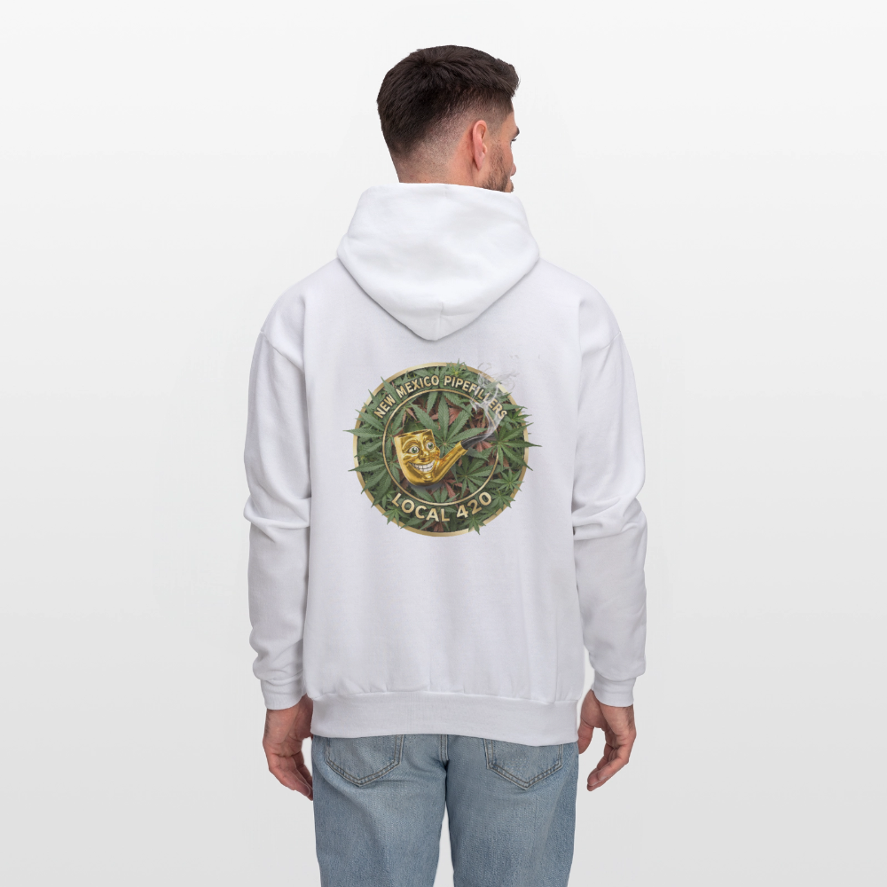 NEW MEXICO PIPEFILLERS LOCAL 420 Men's Hoodie - white