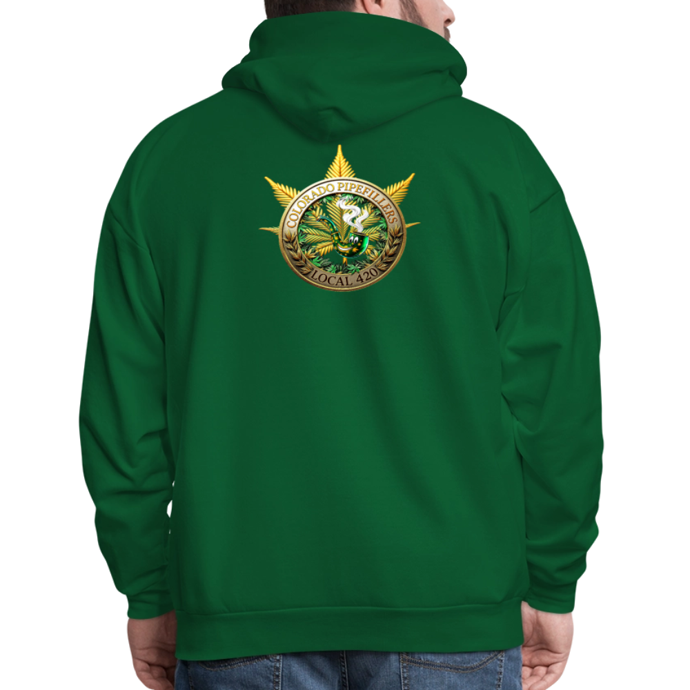COLORADO PIPEFILLERS LOCAL 420 Men's Hoodie - forest green