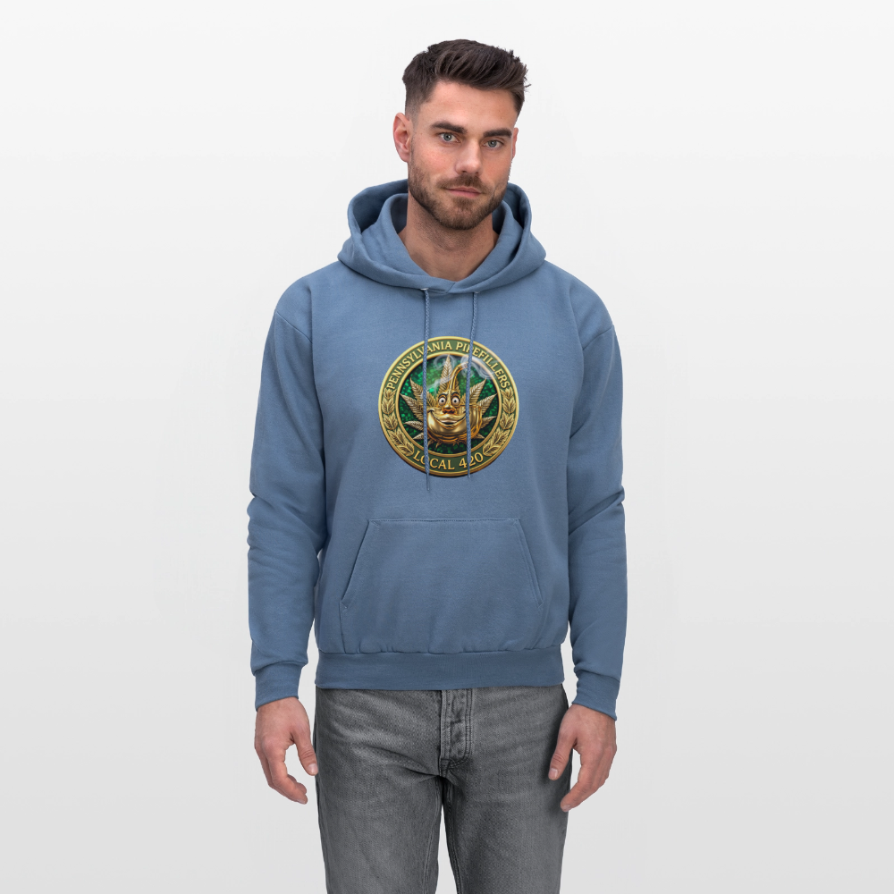 PENNSYLVANIA  PIPEFILLERS LOCAL 420 Men's Hoodie - denim blue
