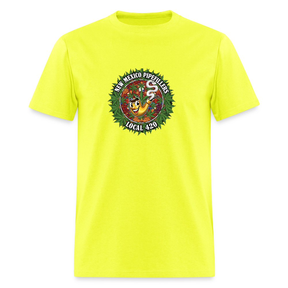 NEW MEXICO PIPEFILLERS LOCAL 420 MEN'S T-Shirt - safety green