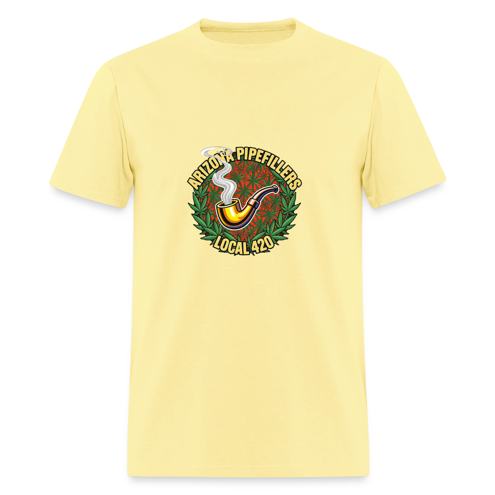 ARIZONA PIPEFILLERS LOCAL 420  F/B DESIGN Men's T-Shirt - cornsilk