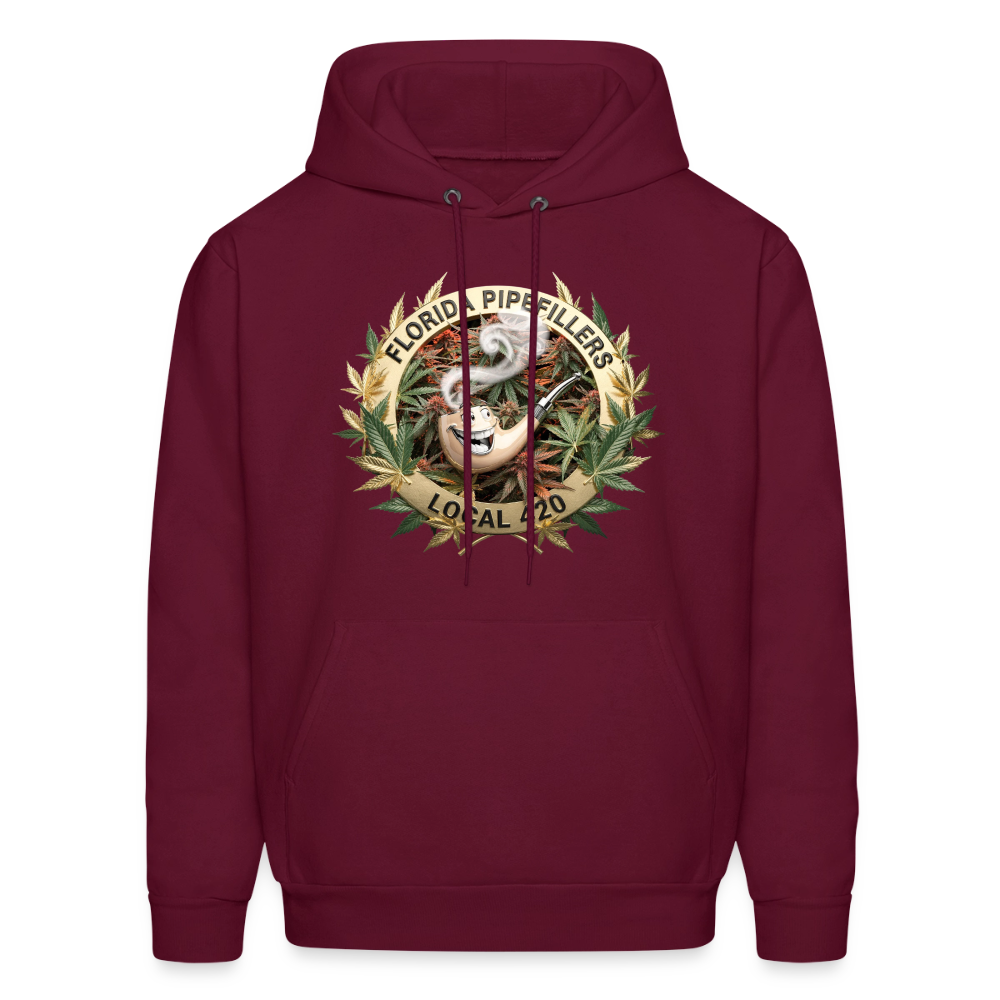 FLORIDA PIPEFILLERS LOCAL 420 Men's Hoodie - burgundy