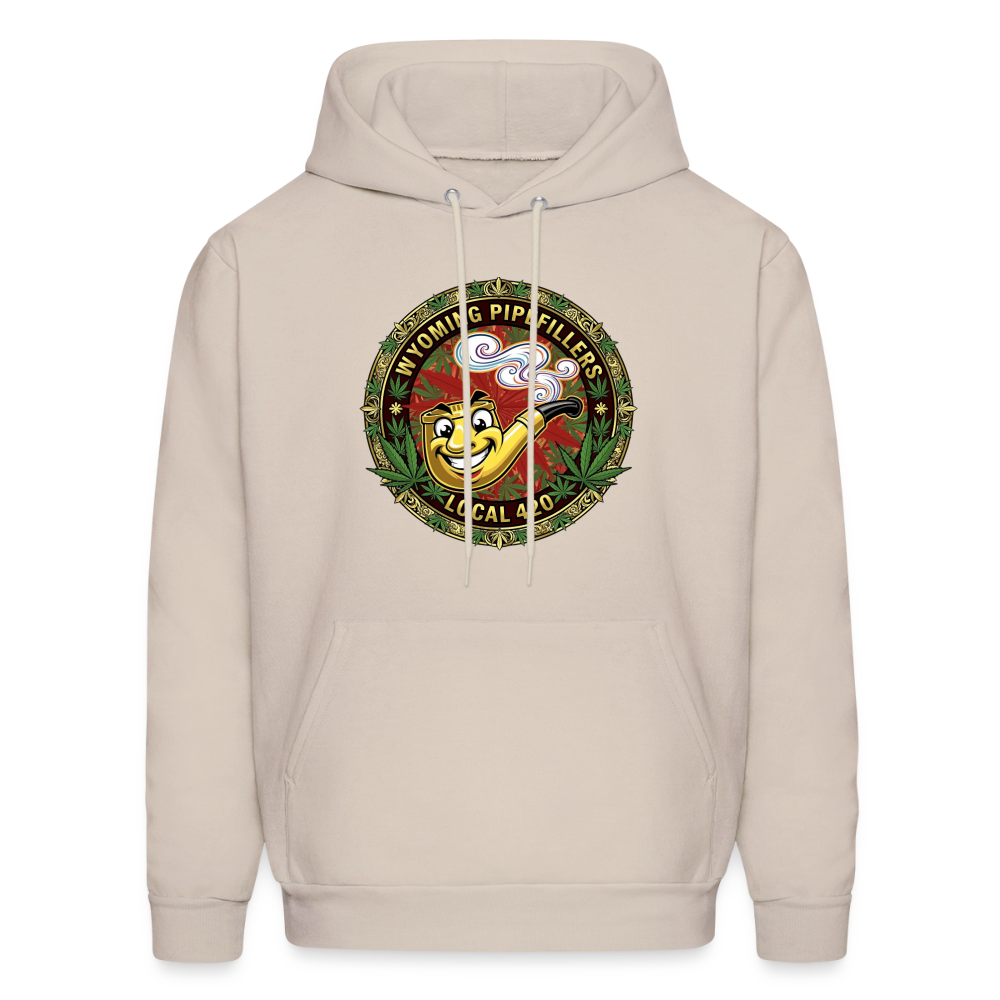 WYOMING PIPEFILLERS LOCAL 420 F/B DESIGN Men's Hoodie - Sand
