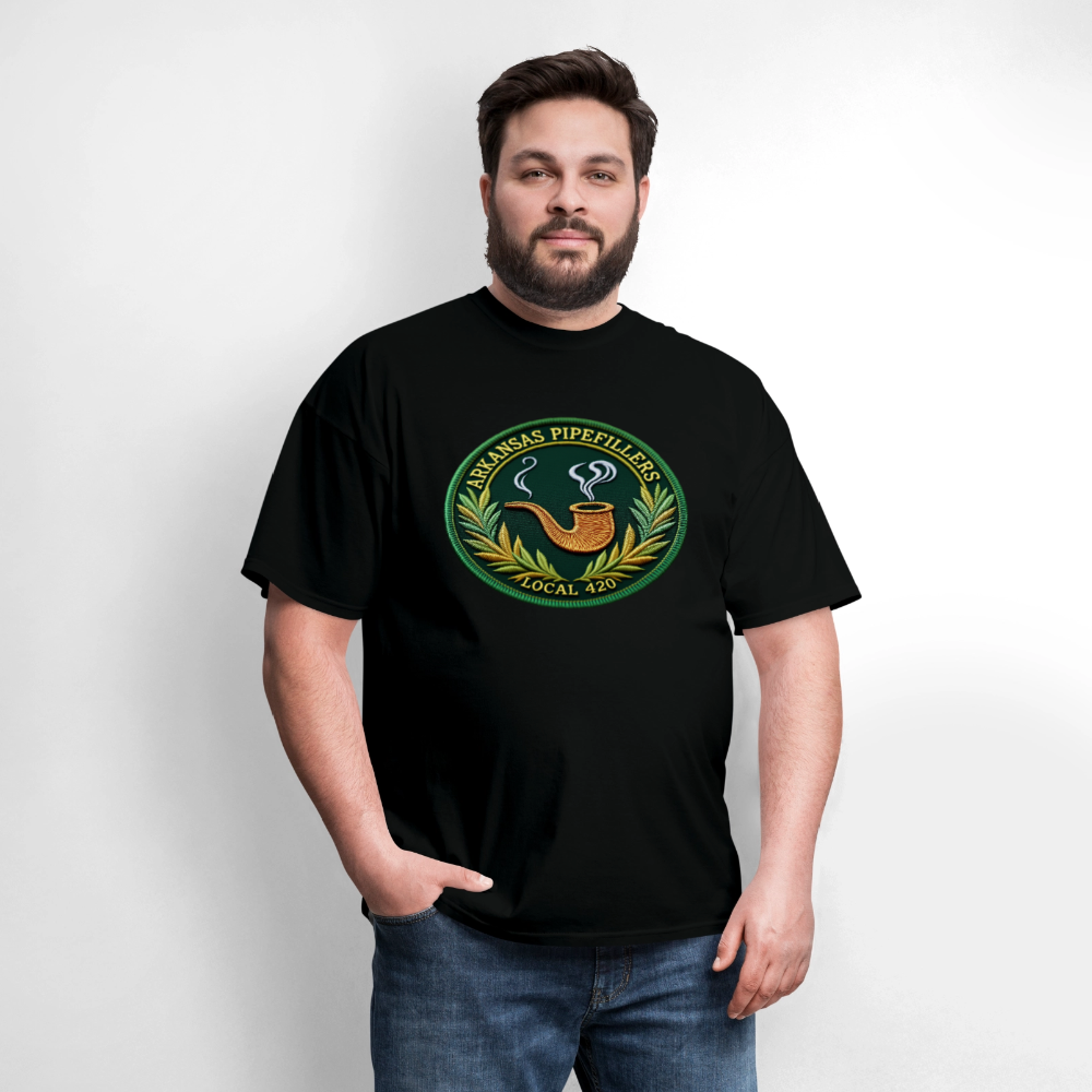 ARKANSAS PIPEFILLERS LOCAL 420 Men's T-Shirt - black