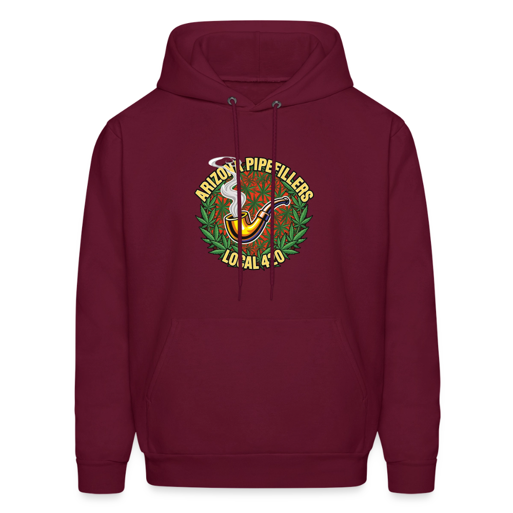 ARIZONA PIPEFILLERS LOCAL 420 F/B DESIGN Men's Hoodie - burgundy