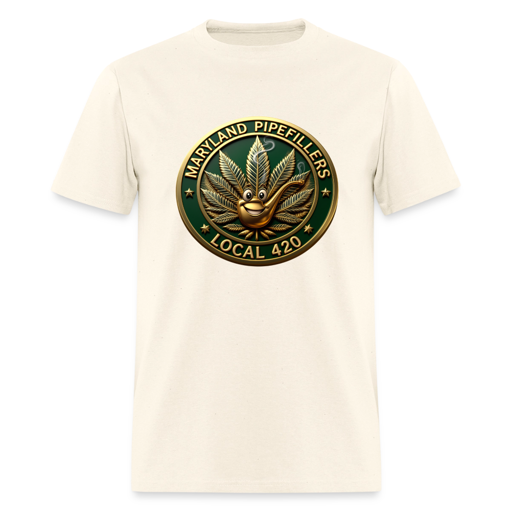 MARYLAND PIPEFILLERS LOCAL 420 Men's T-Shirt - sweet cream heather