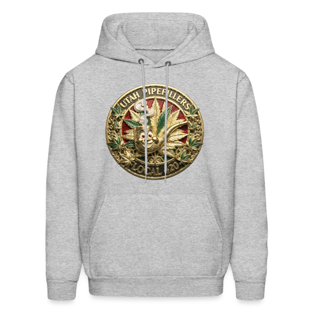 UTAH PIPEFILLERS LOCAL 420 F/B DESIGN Men's Hoodie - heather gray