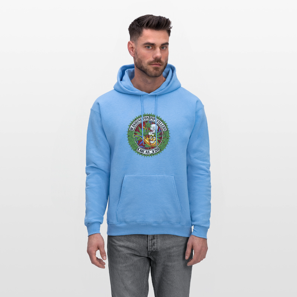 WASHINGTON PIPEFILLERS LOCAL 420 Men's Hoodie - carolina blue