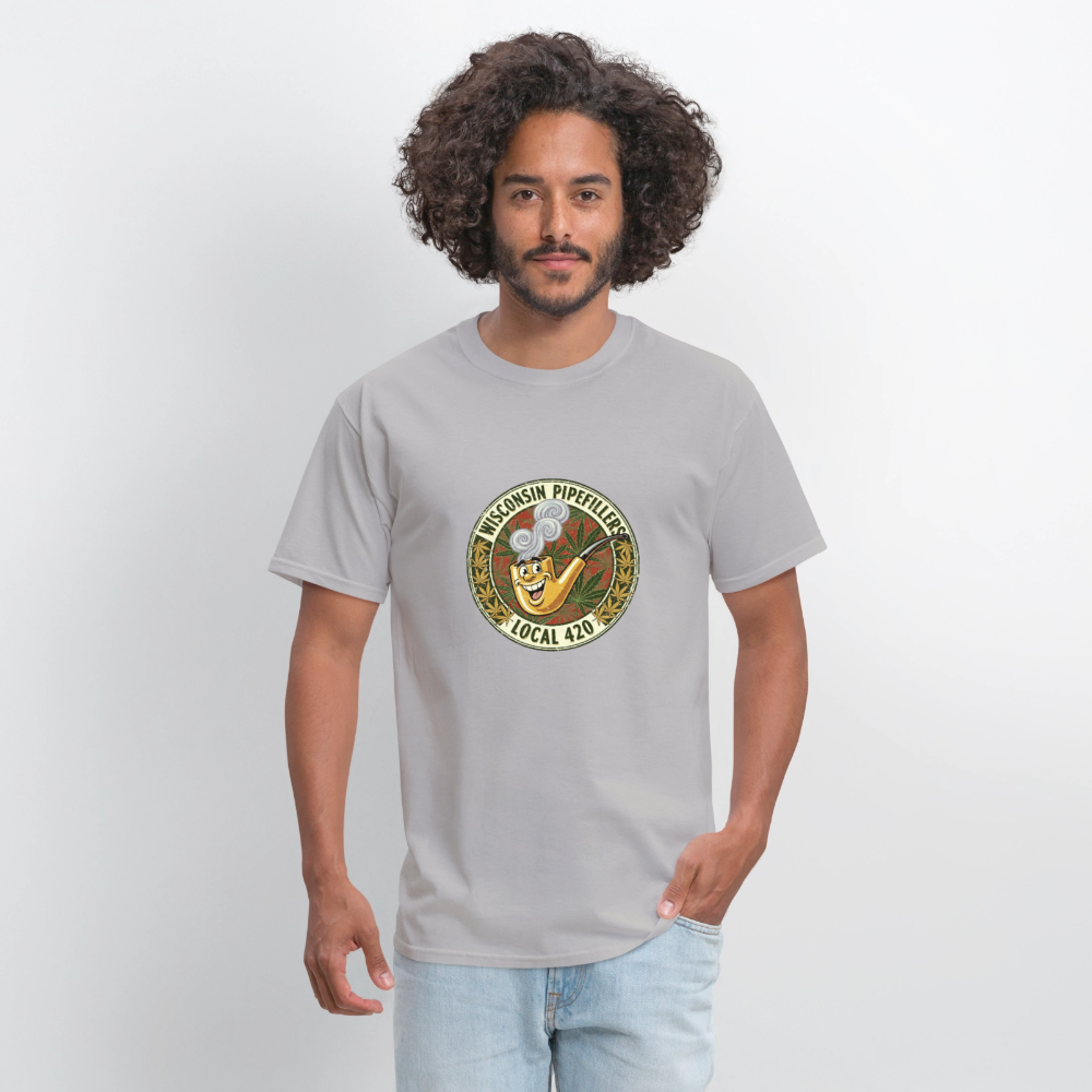 WISCONSIN PIPEFILLERS LOCL 420 F/B DESIGN Men's T-Shirt - rock
