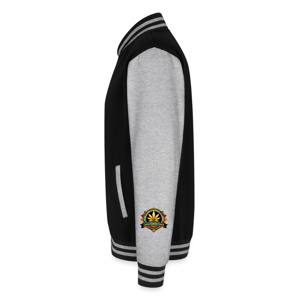 WYOMING PIPEFILLERS LOCAL 420 / 4 EMBLEM Unisex College Sweat Jacket - black/heather grey