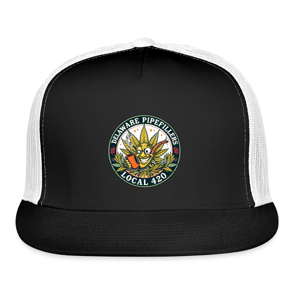 DELAWARE  PIPEFILLERD LOCAL 420 Trucker Hat - black/white