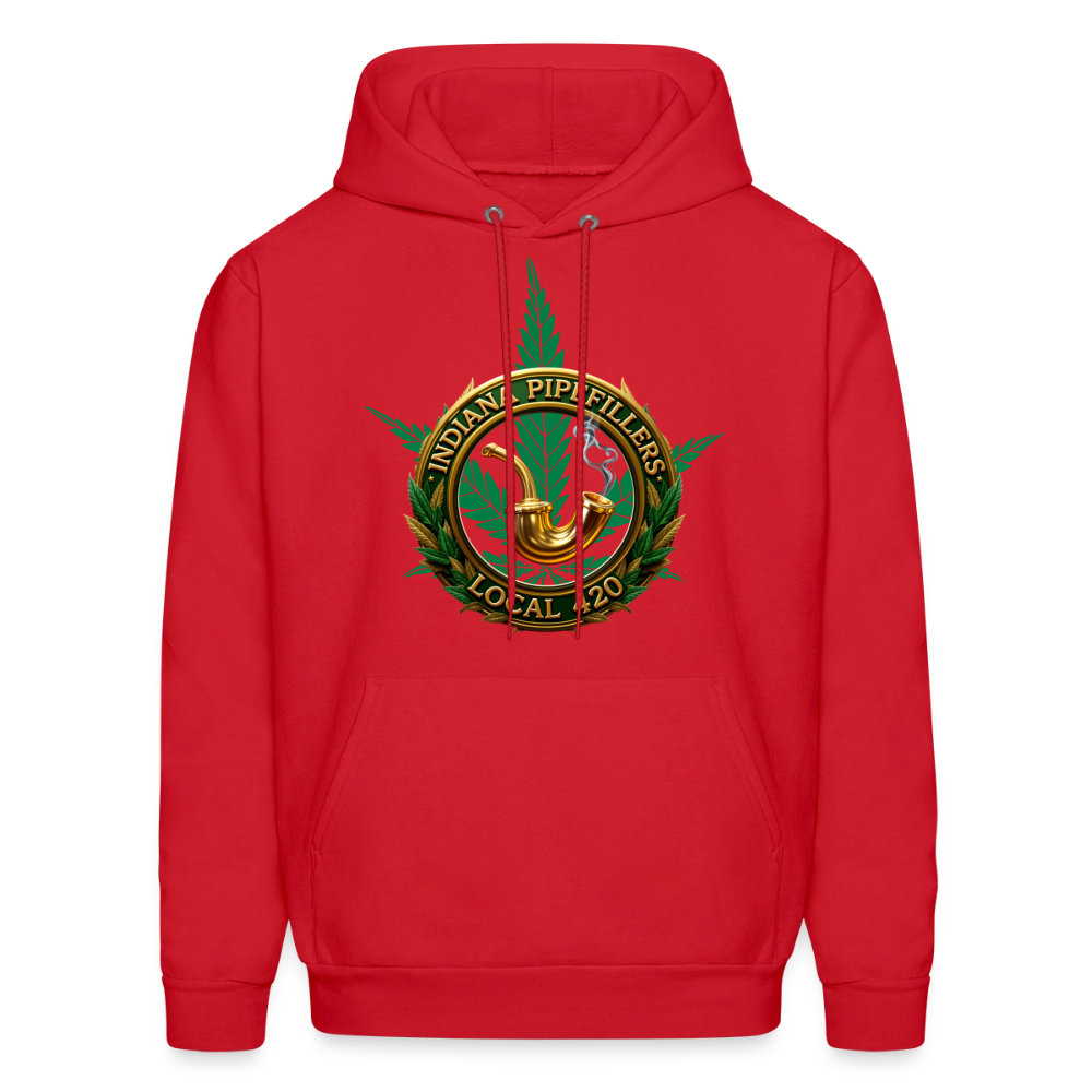 INDIANA PIPEFILLERS LOCAL 420 Men's Hoodie - red