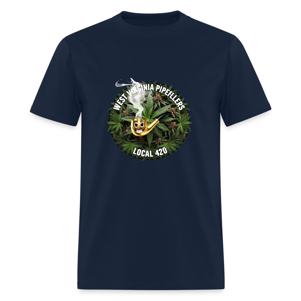 WEST VIRGINIA PIPEFILLERS LOCAL 420 Men's T-Shirt - navy