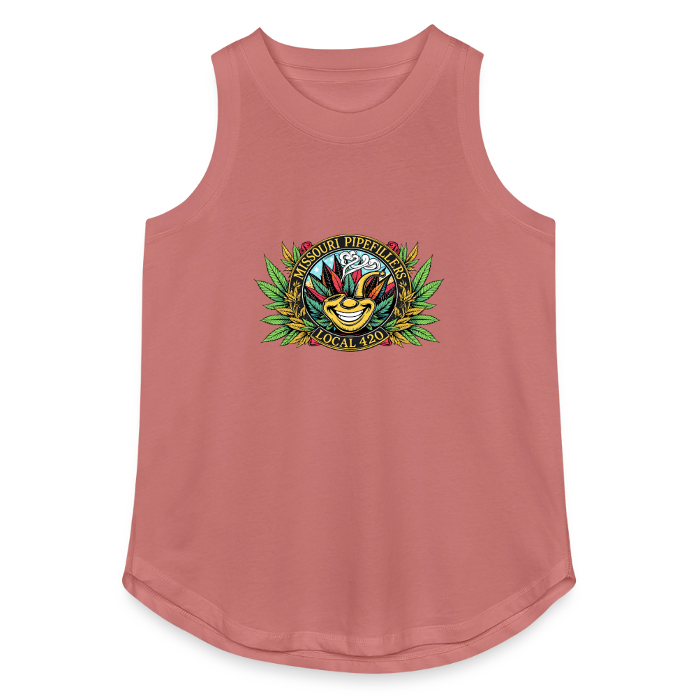 MISSOURI PIPEFILLERS LOCAL 420 Women's Relaxed Tank Top - mauve