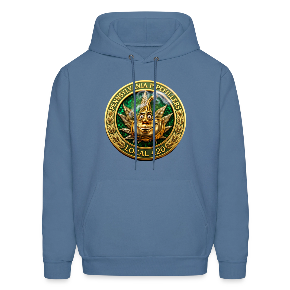 PENNSYLVANIA  PIPEFILLERS LOCAL 420 Men's Hoodie - denim blue