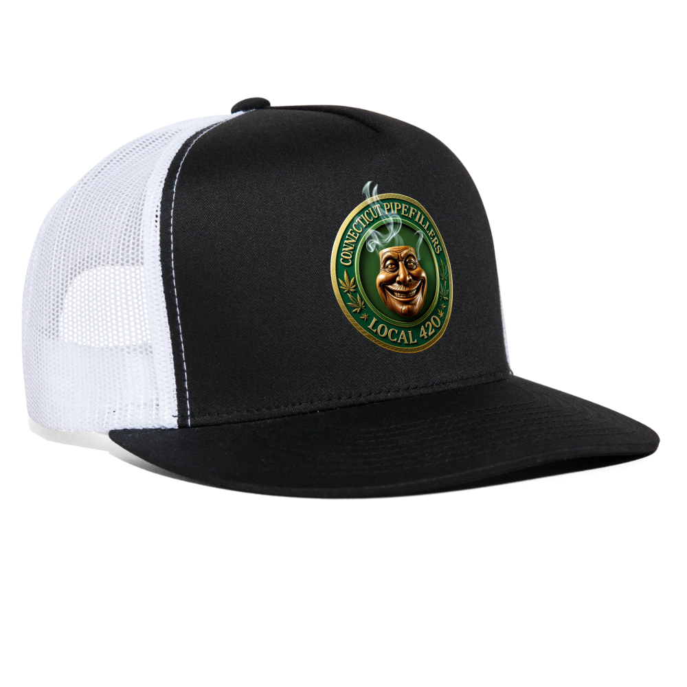 CONNECTICUT PIPEFILLERS LOCAL 420  Trucker Hat - black/white