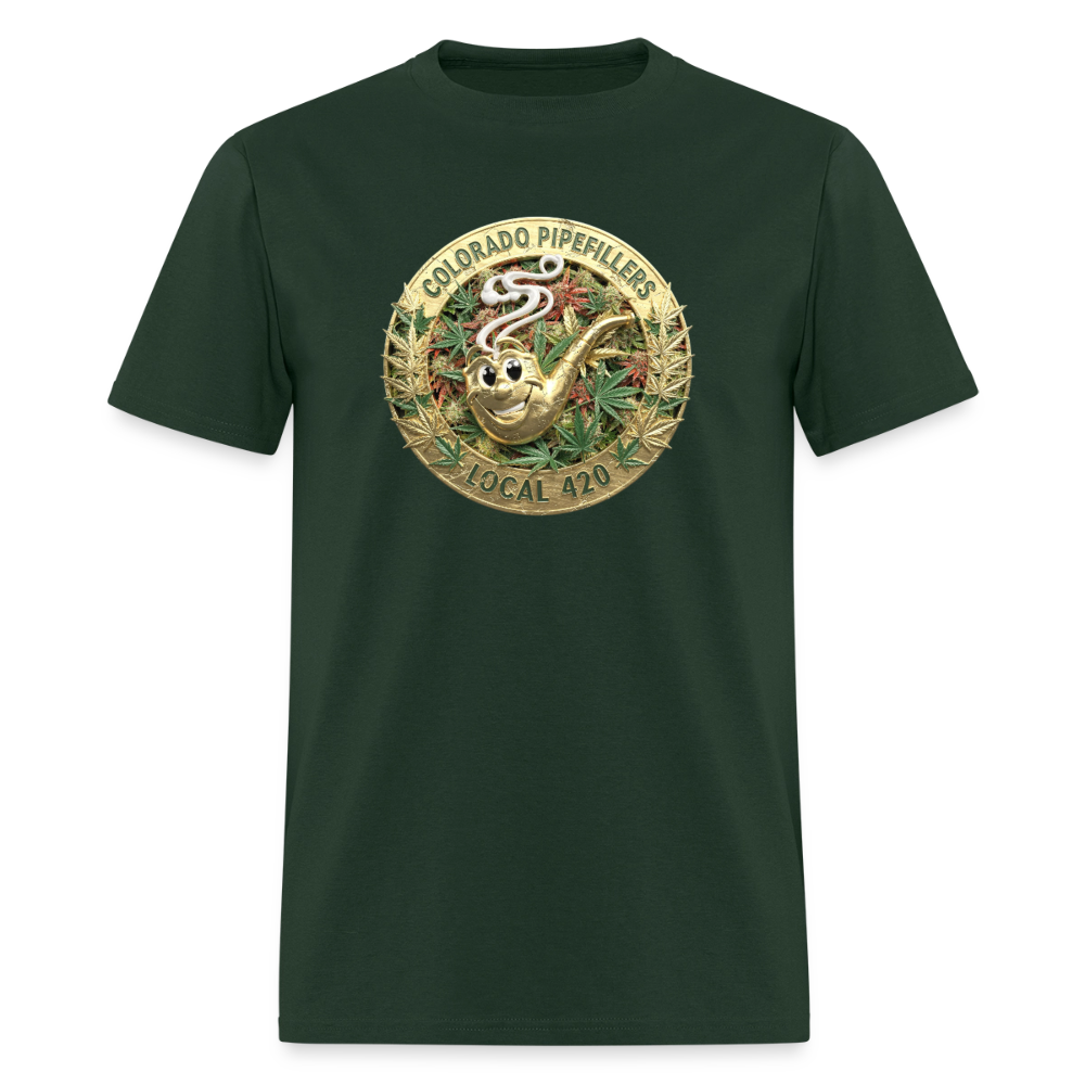 COLORADO PIPEFILLERS LOCAL 420 Men's T-Shirt - forest green