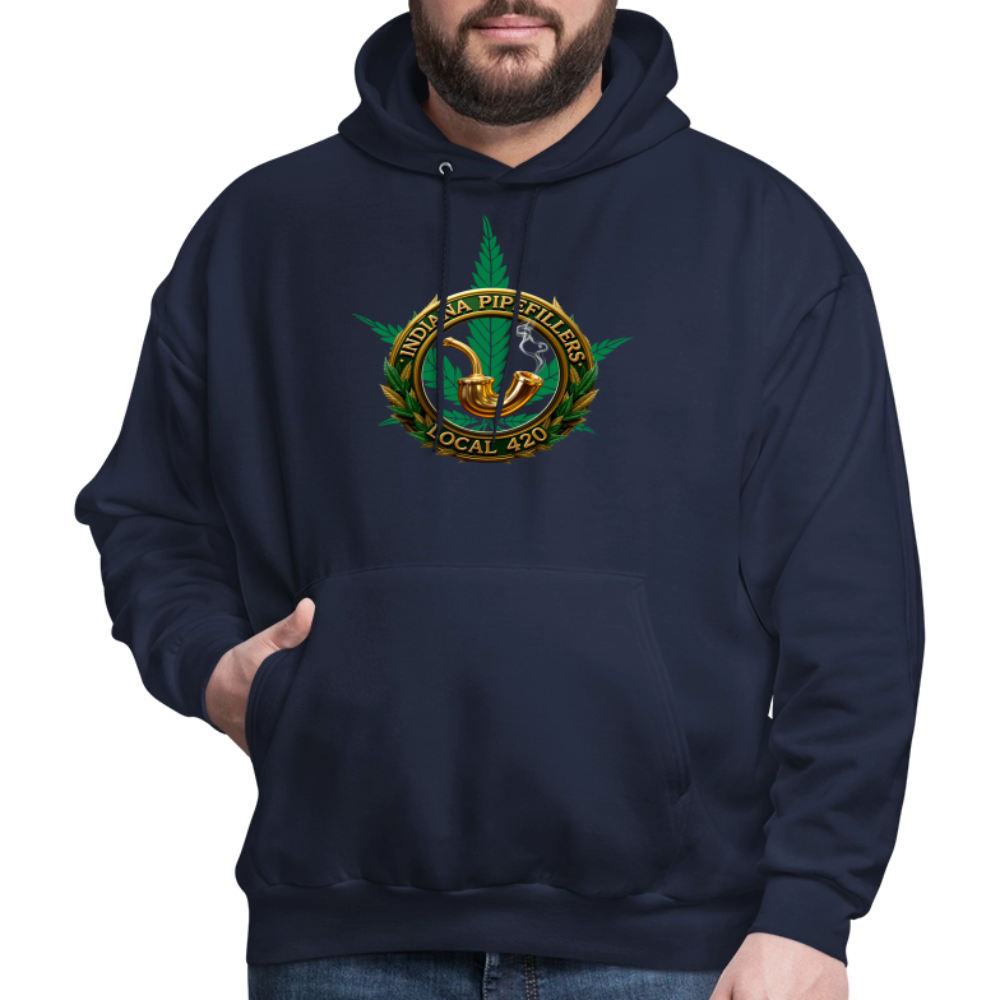 INDIANA PIPEFILLERS LOCAL 420 Men's Hoodie - navy