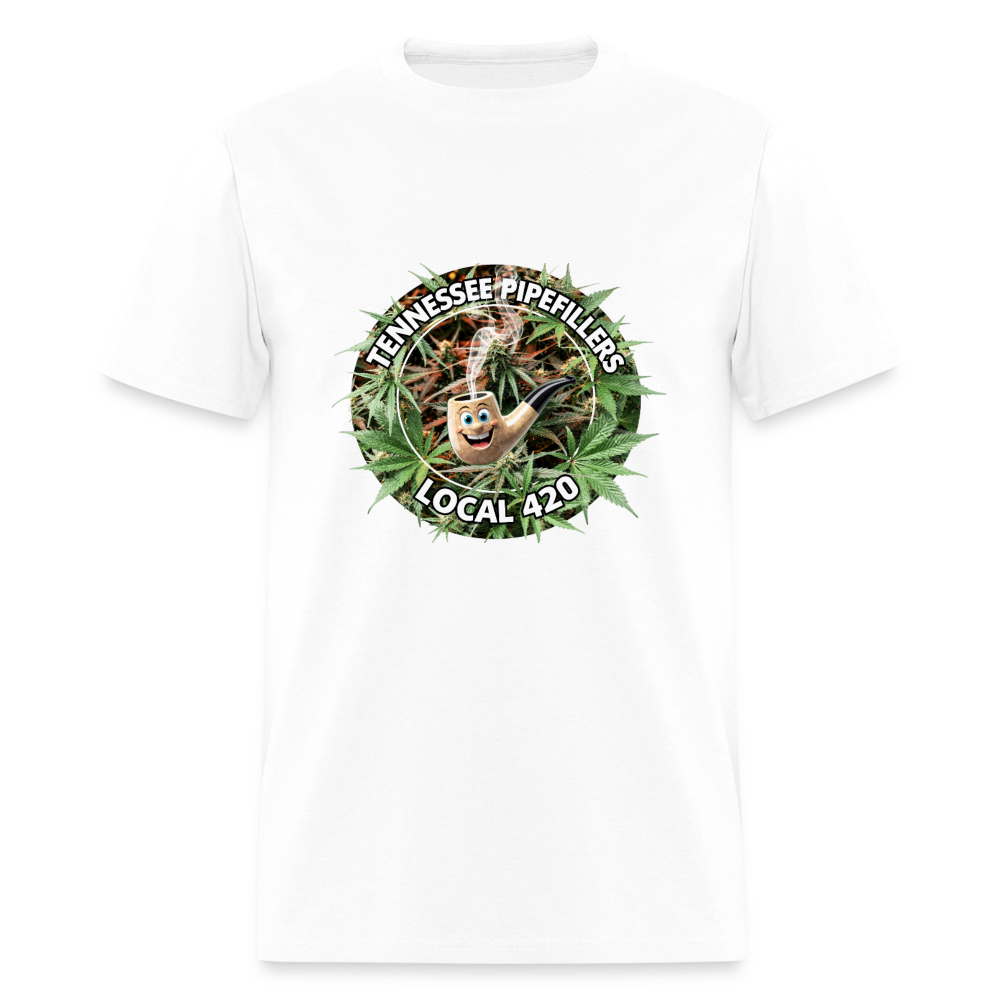TENNESSEE PIPEFILLERS LOCAL 420 F/B DESIGN Men's T-Shirt - white
