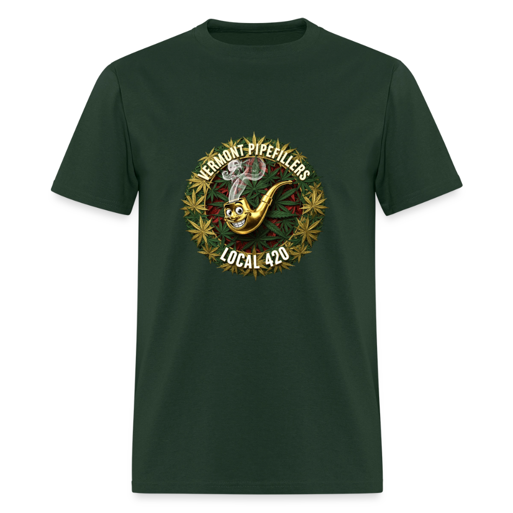 VERMONT PIPEFILLERS LOCAL 420 Men's T-Shirt - forest green