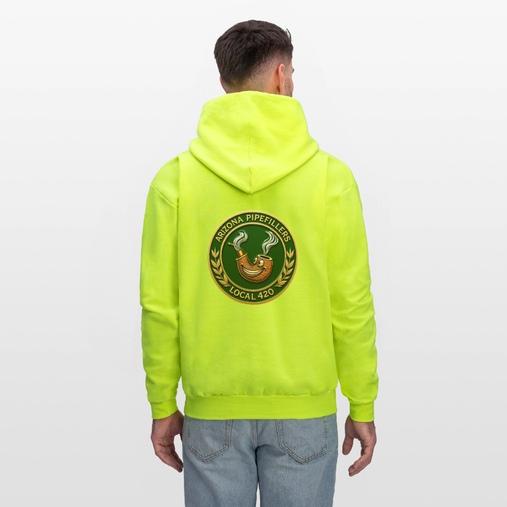 ARIZONIA PIPEFILLERS LOCAL 420 F/B DESIGN Men's Hoodie - safety green