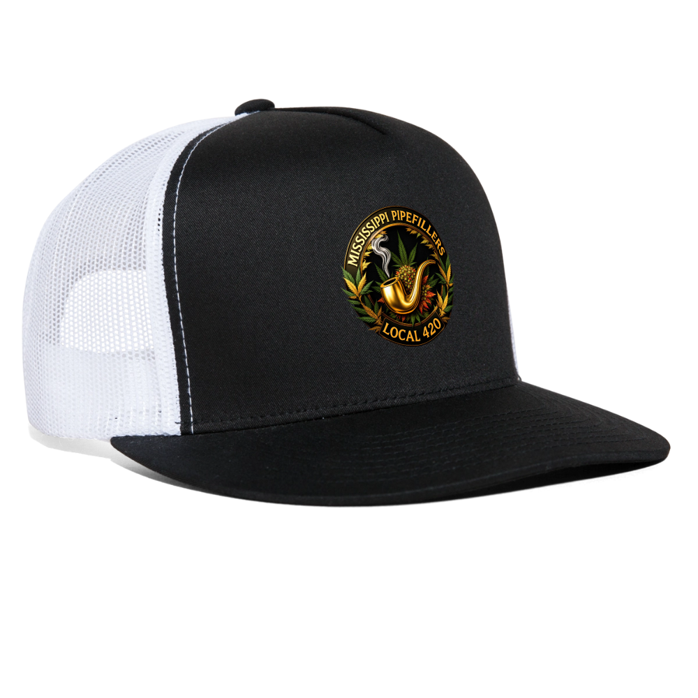 MISSISSIPPI PIPEFILLERS LOCAL 420 Trucker Hat - black/white