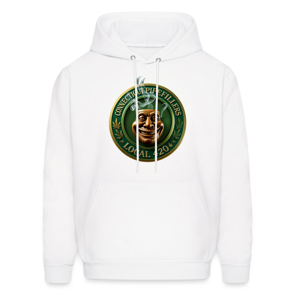 CONNECTICUT PIPEFILLERS LOCAL 420 F/B DESIGN Men's  Hoodie - white