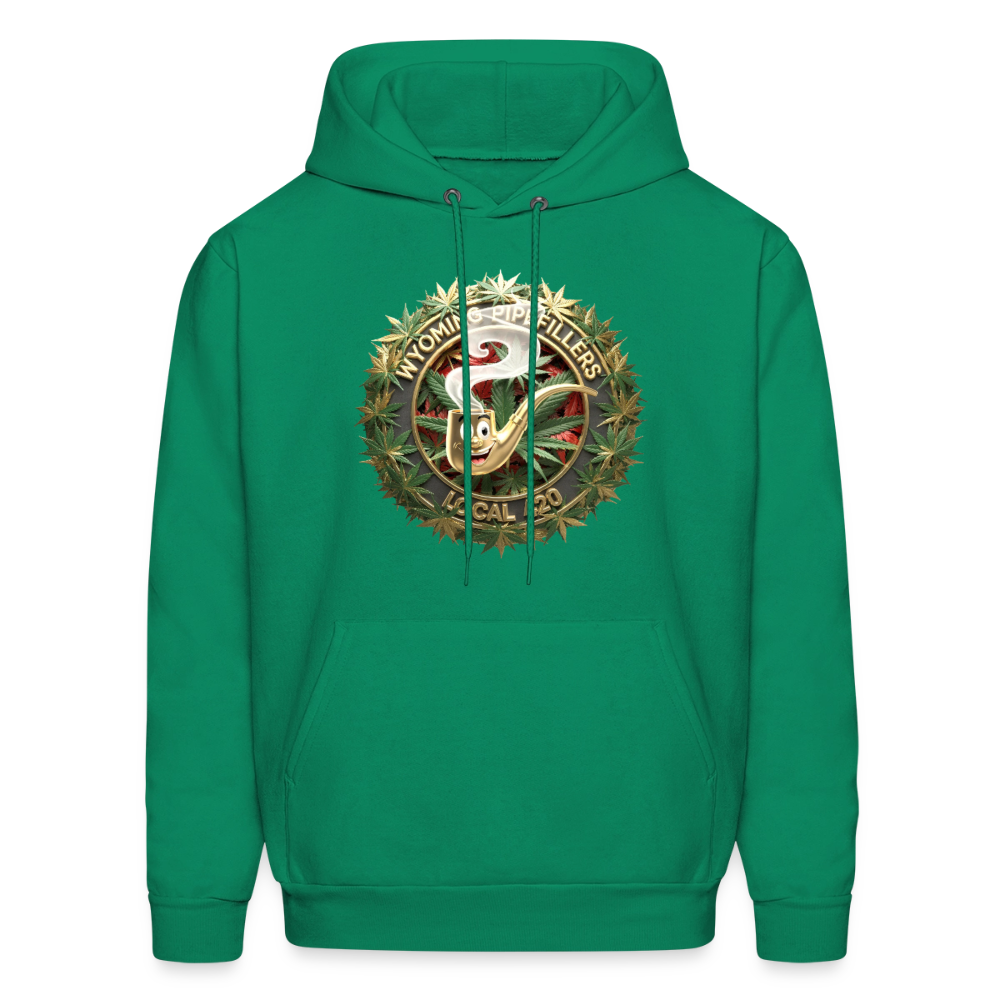 WYOMING PIPEFILLERS LOCAL 420 Men's Hoodie - kelly green