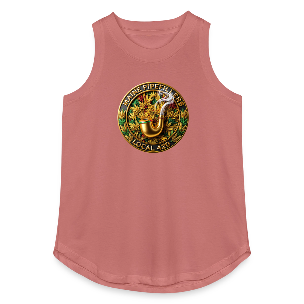 MAINE PIPEFILLERS LOCAL 420 Women's Relaxed Tank Top - mauve
