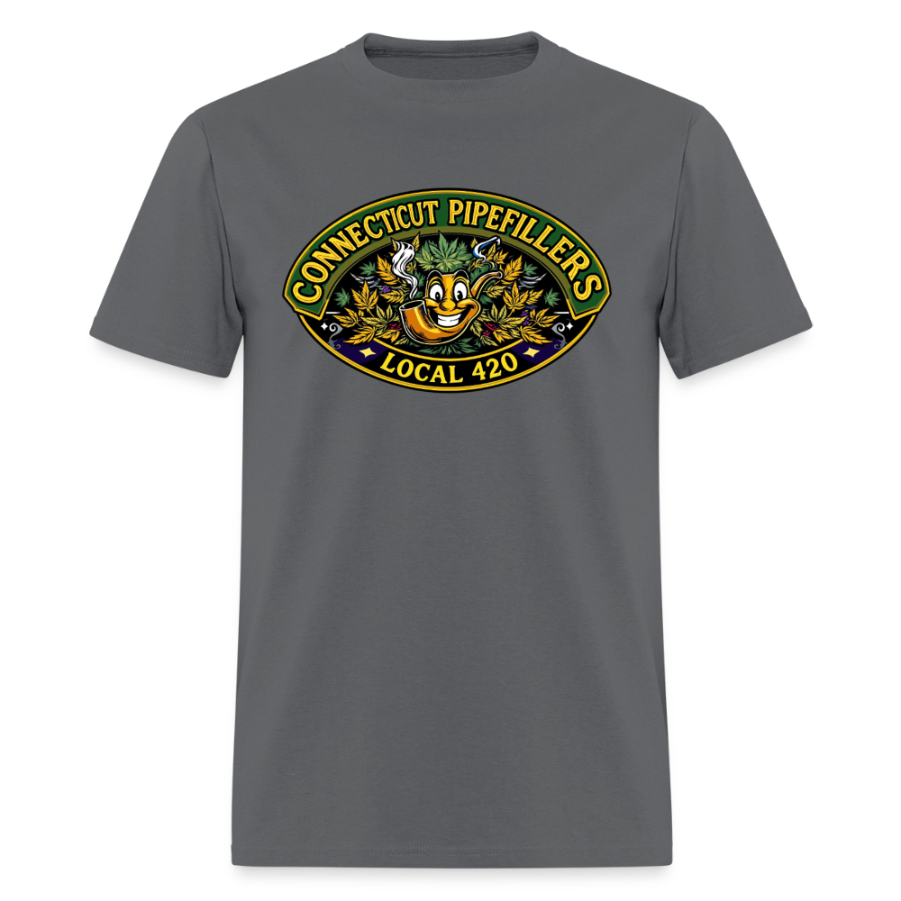 CONNECTICUT PIPEFILLERD LOCAL 420Men's T-Shirt - charcoal