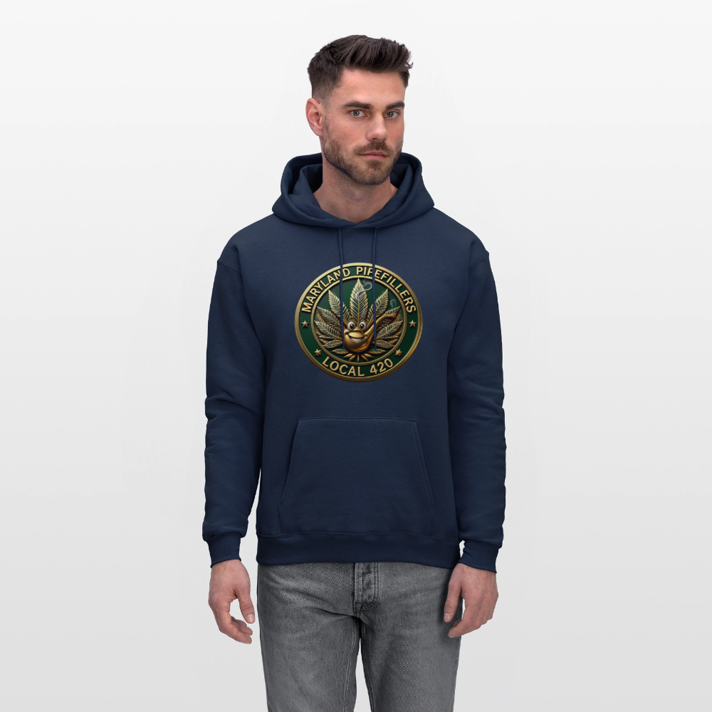 MARYLAND PIPEFILLERS LOCAL 420 Men's Hoodie - navy