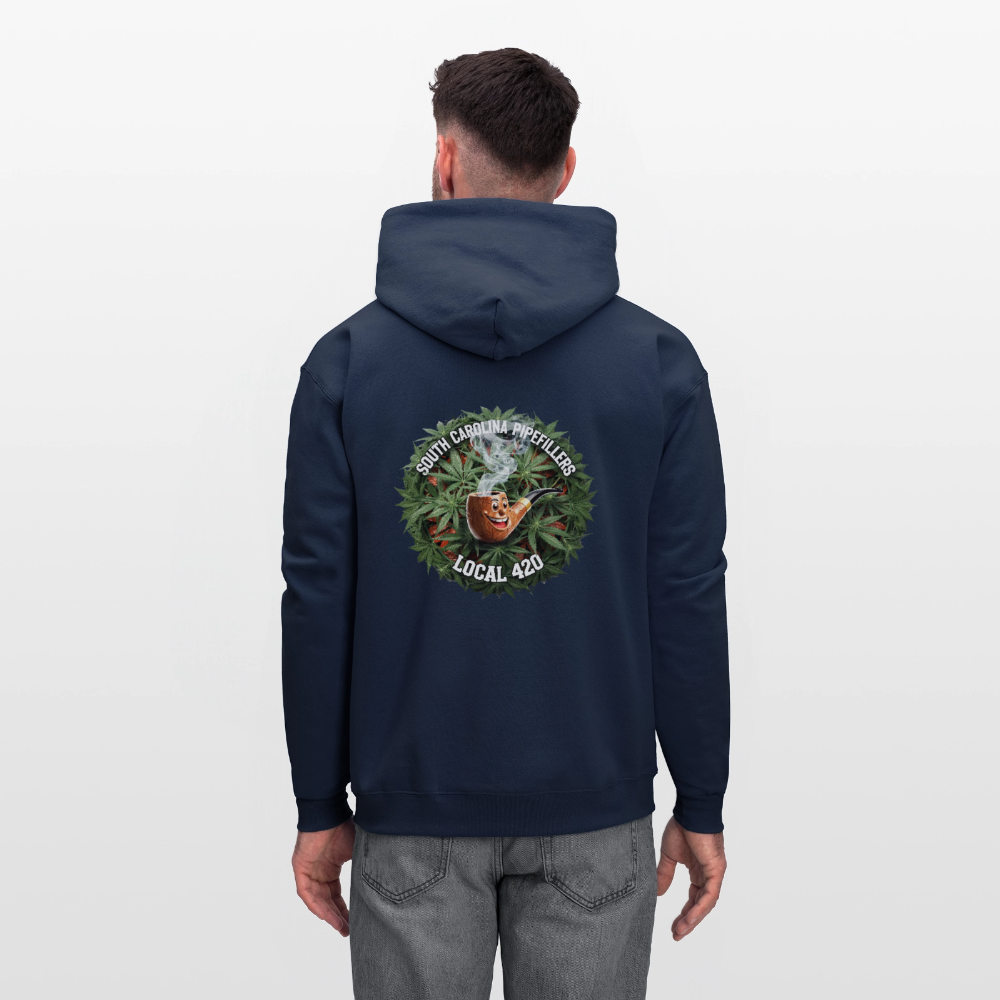 SOUTH CAROLINA PIPEFILLERS LOCAL 420 F/B DESIGN Men's Hoodie - navy