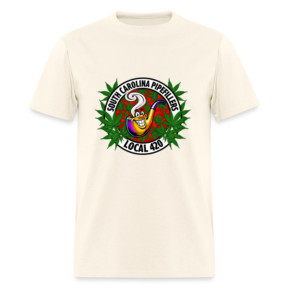 SOUTH CAROLINA PIPEFILLERS LOCAL 420 F/B DESIGN Men's T-Shirt - sweet cream heather