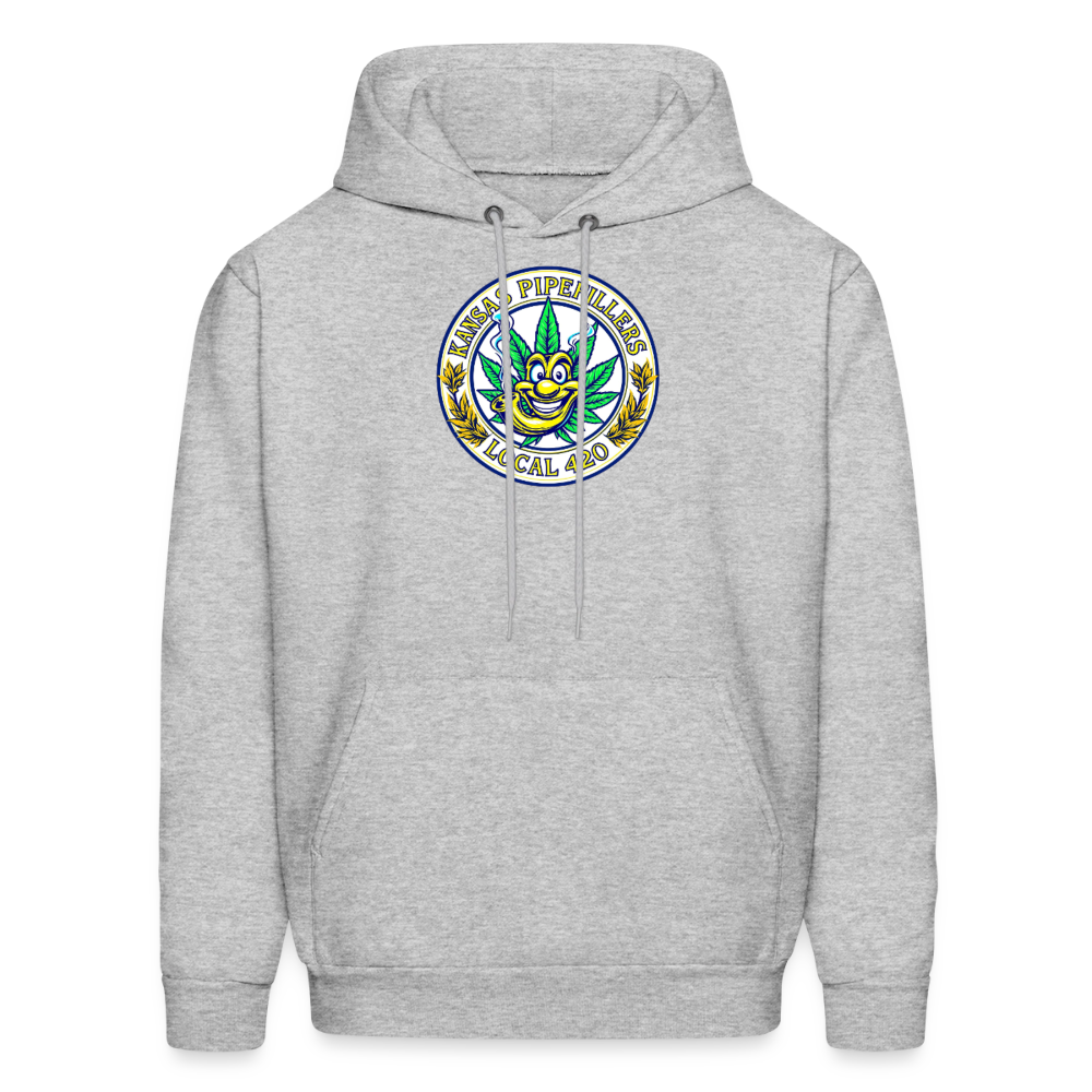 KANSAS PIPEFILLERS LOCAL 420 F/B DESIGNS  Men's Hoodie - heather gray