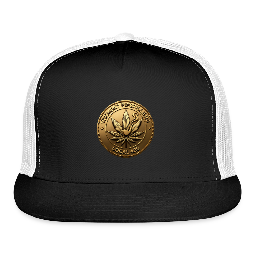 VERMONT PIPEFILLERS LOCAL 420 Trucker Hat - black/white