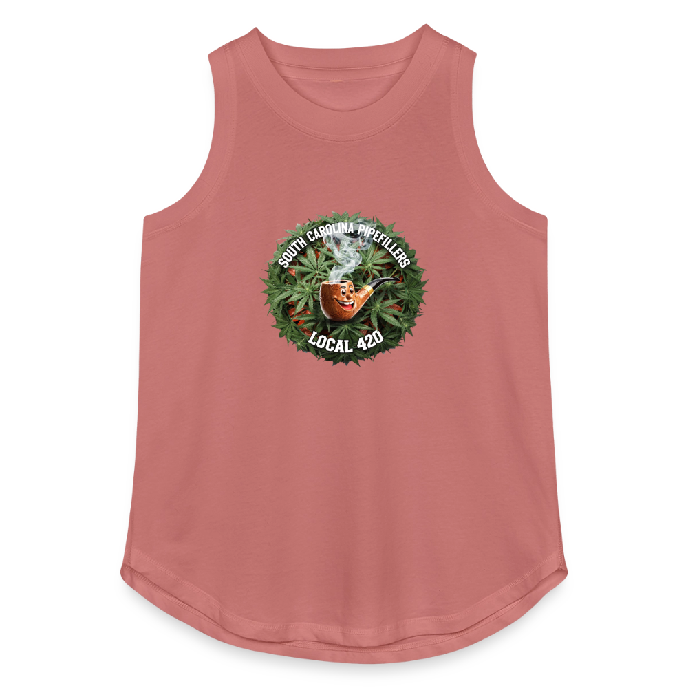 SOUTH CAROLINIA PIPEFILLERS LOCAL 420 Women's Relaxed Tank Top - mauve