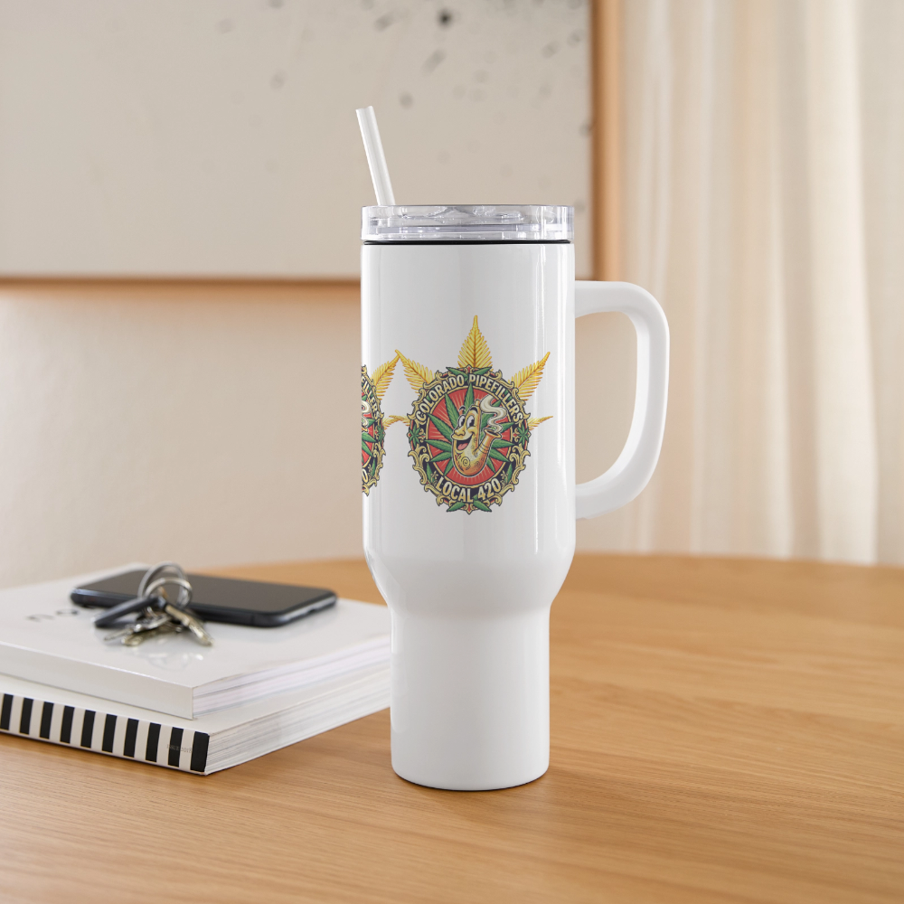 COLORADO PIPEFILLERS LOCAL 420 40oz Stainless Steel Travel Tumbler40 oz Travel Tumbler - white