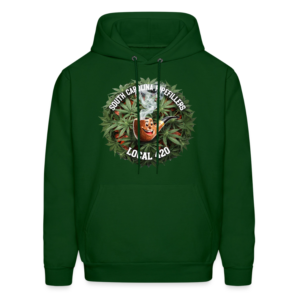 SOUTH CAROLINA PIPEFILLERS LOCAL 420 F/B DESIGN Men's Hoodie - forest green